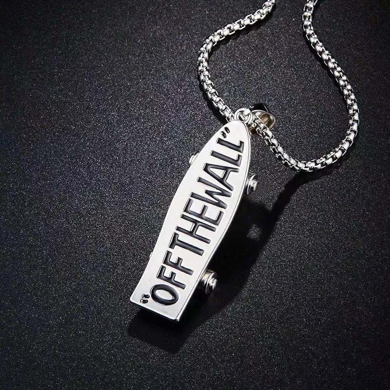 Scooter Pendant Necklace Titanium Steel Chain Sweater Chain Men's Necklace Ladies Necklace