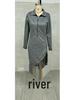 2025 Western Cowboy Style Suede Tassel Slim Fit Long Sleeve Dress