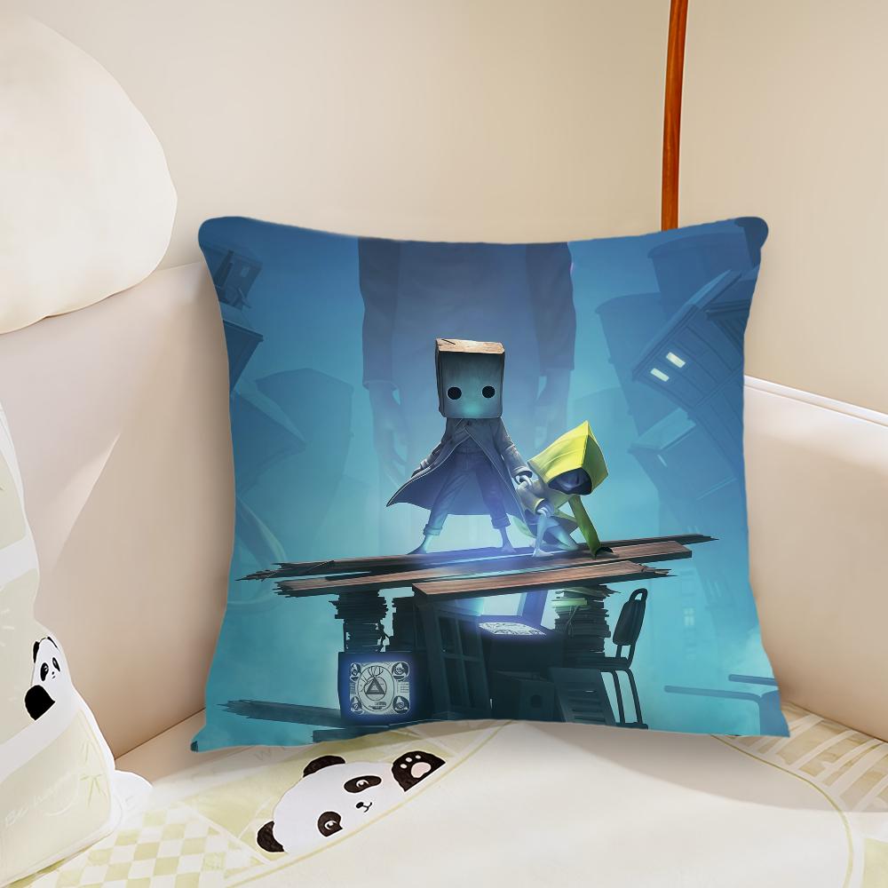Game L-Little N-Nightmares III cushion cover Sofa Decorative Home Headboard Bedroom Backrest Cushion Square Cushion Nap Time 30cmx30cm