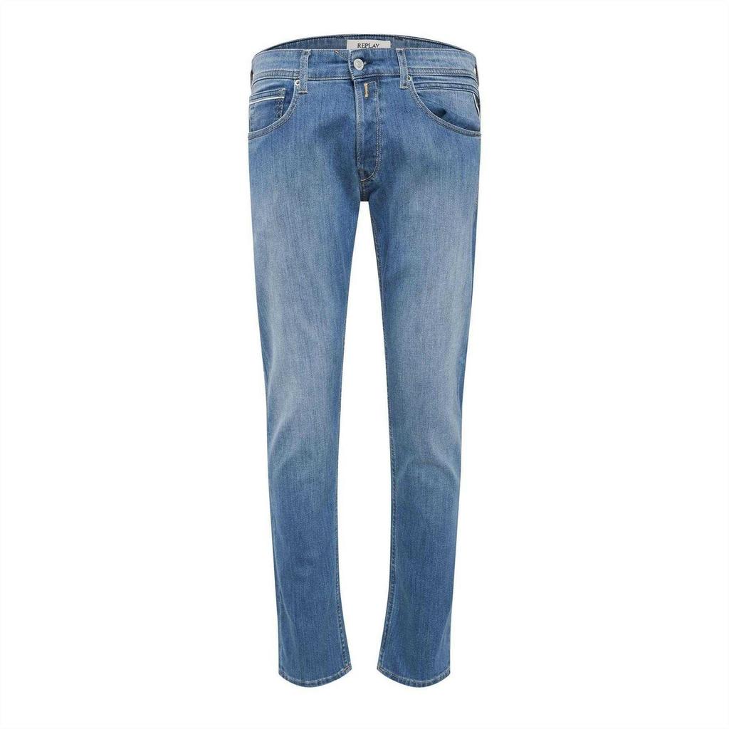 Replay Mens Cotton Denim Straight Jeans