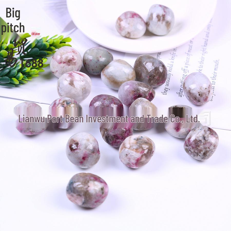 Natural Pink Tourmaline Tumbled Stones - Plum Blossom Children s Ore Panning Experience