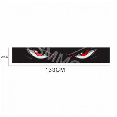 Car Windshield Eyes 3D Sunshade Sticker For Front Rear Window Trim Accessories