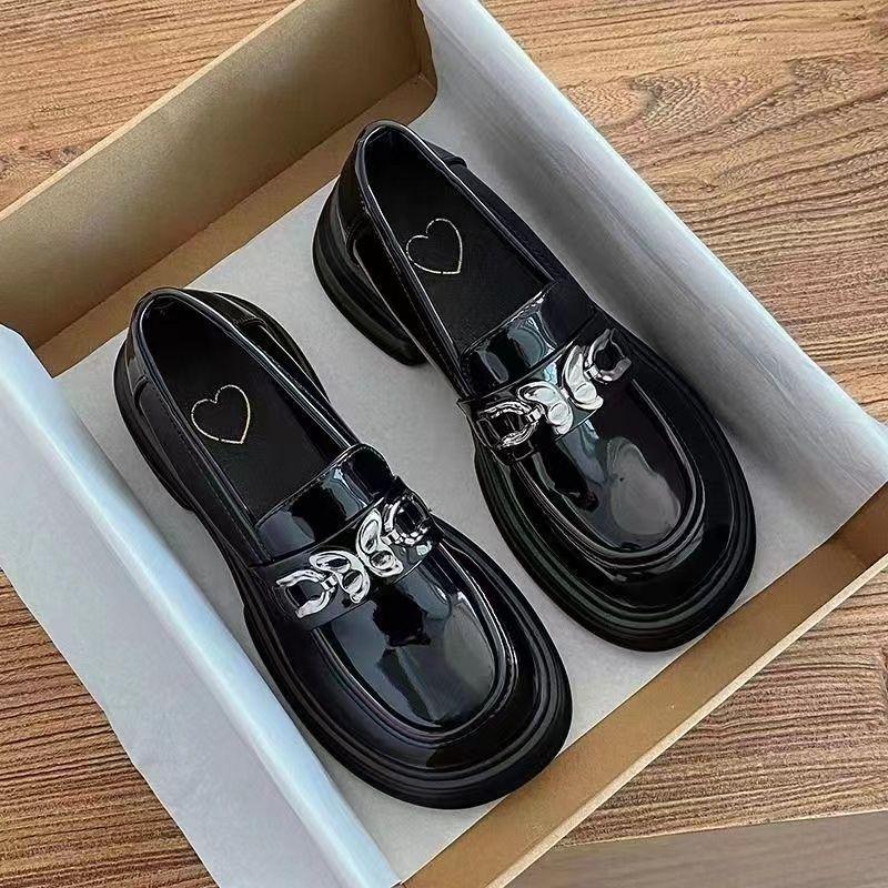 British Style Small Leather Shoes Women's Single Shoes 2025 Summer New Platform Loafers Versatile Mary Jane Shoes Ins Tide