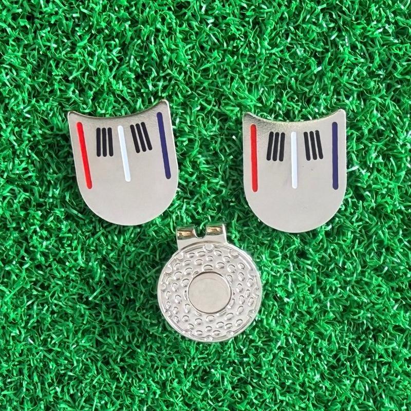 Golf Ball Marker Cap Clip Universal Hat Fit Practical Putting Alignment Aiming Tool Hat Clip for Enhanced Golf Performance