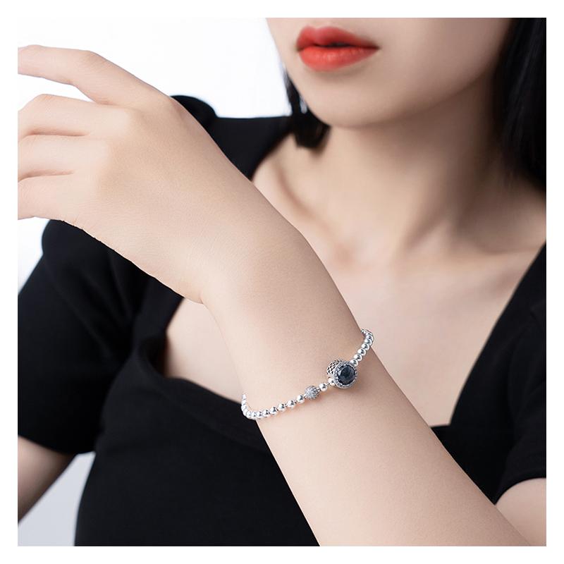 Pandora Intoxicating Night Pearl Pavé Bracelet Set Women's Silver ZT-0347