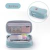 Enhanced Large-Capacity Pencil Case in Macaron Color Block for Students - Unisex Simple Style