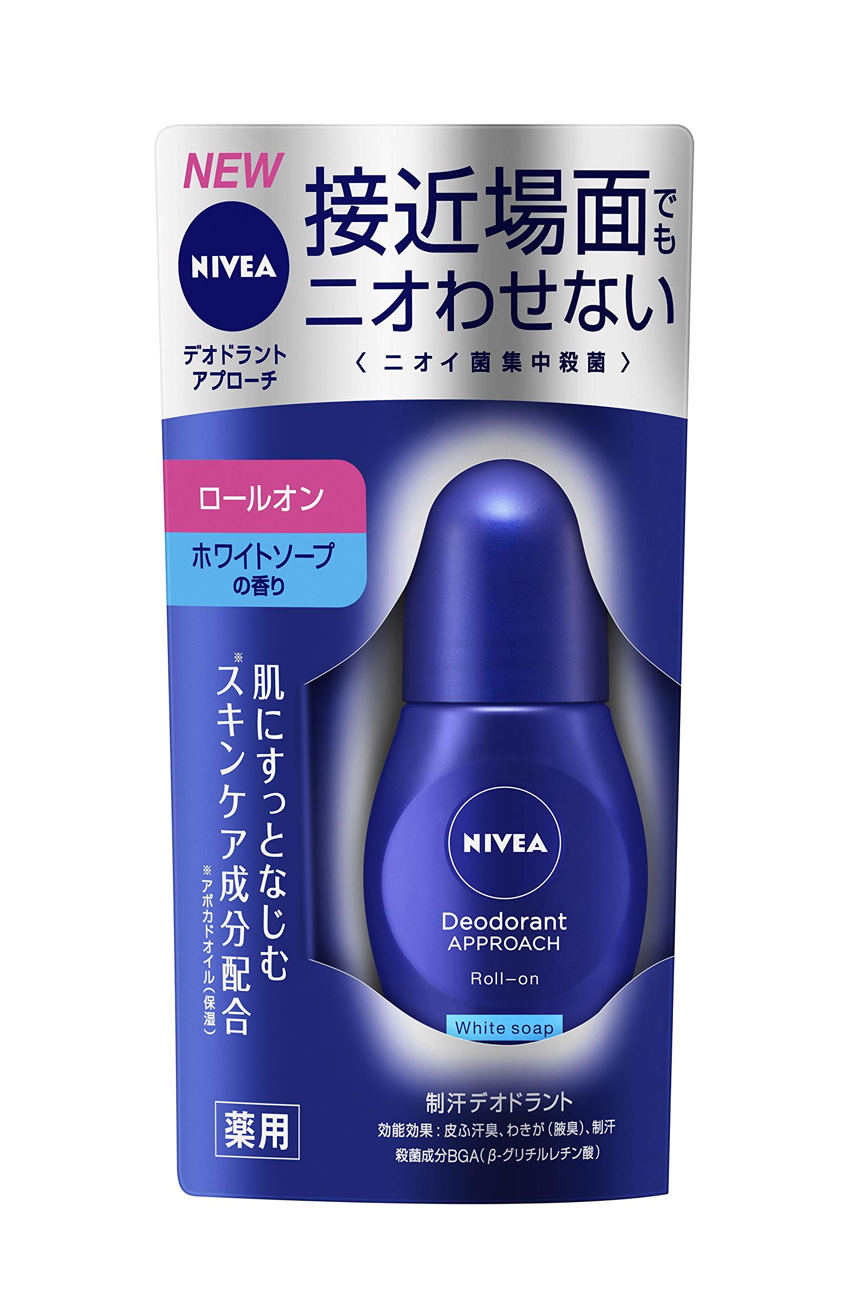 Nivea Deodorant Approach White Soap Scent 40ml Roll-On