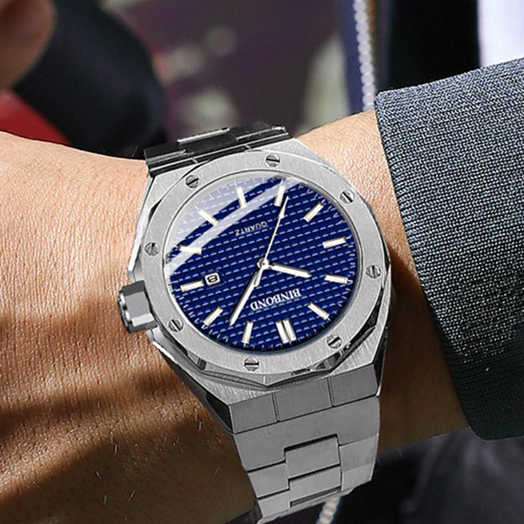 BINBOND Free Ship Luxury Accurate Quartz Wristwatches For Men Luminous Waterproof Auto Date Men's Watch Sturdy Casual Reloj
