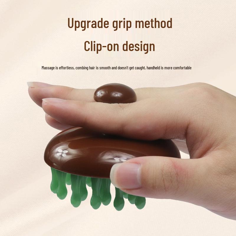 28-Tooth Meridian Massage Comb: Scalp Shampoo Brush & Gua Sha Head Massager