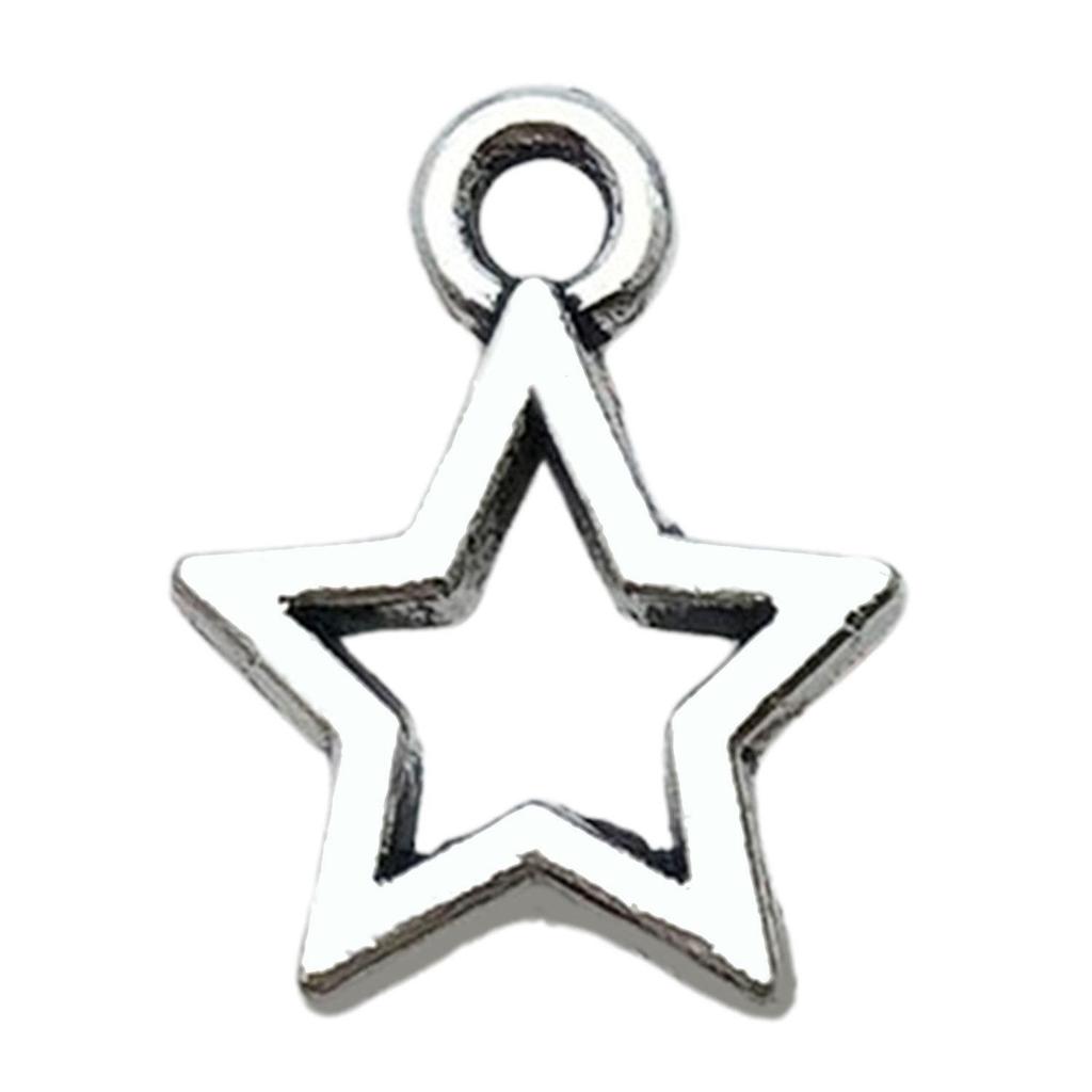 Retro Alloy Star Moon DIY Necklace & Earring Charms