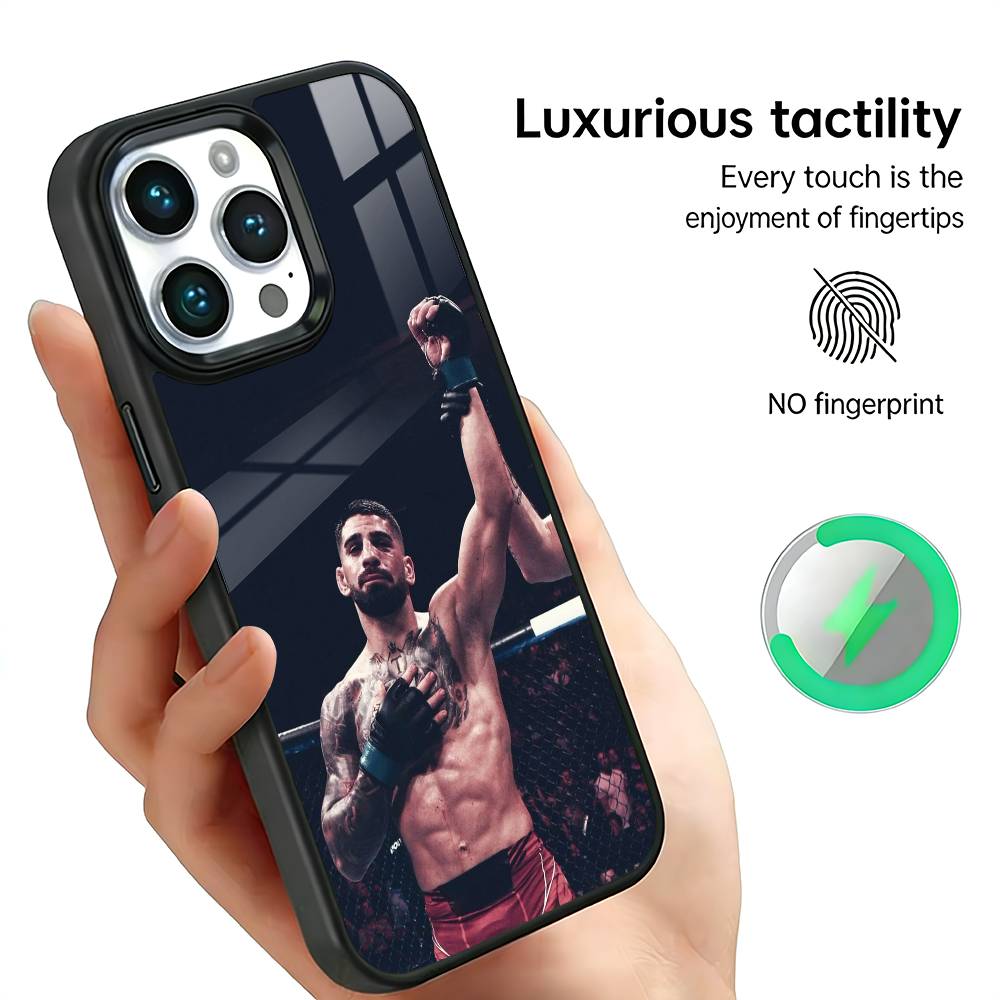 Boxing I-Ilia T-Topuria Phone Case For iPhone17,16,15,14,13,12,11 Plus,Pro Max, New Magnetic Wireless Charging