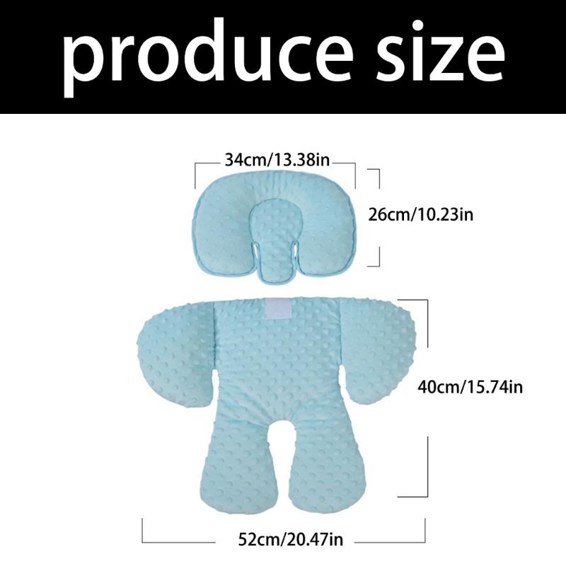 2 In 1 Design Baby Car Seat Cushion Soft and Breathable Pram Insert for Infant Safety In Carseats Strollers and Swings