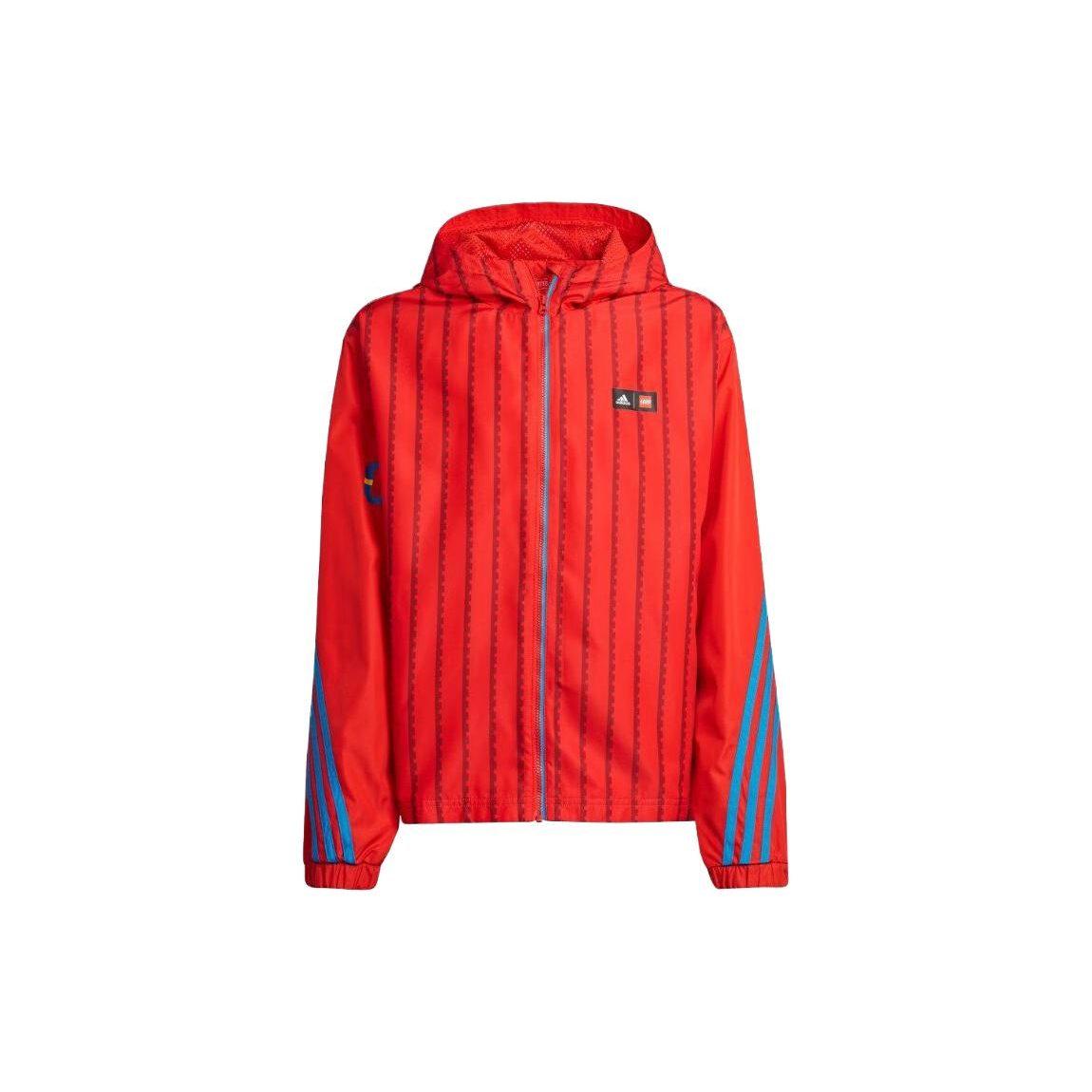 Детский топ Adidas Коллекция сотрудничества Adidas X LEGO С капюшоном Подростки HS1163 164CM синий