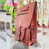 New Goat Leather Bag Backpack Laptop Rucksack Men Genuine Travel Women