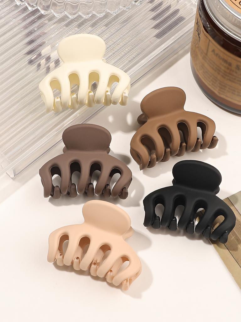 5 PCS Small Hair Clips for Women & Girls, Durable Matte Claw Clips for Thin Hair, Strong Hold NonSlip Medium Hair Claw Clips