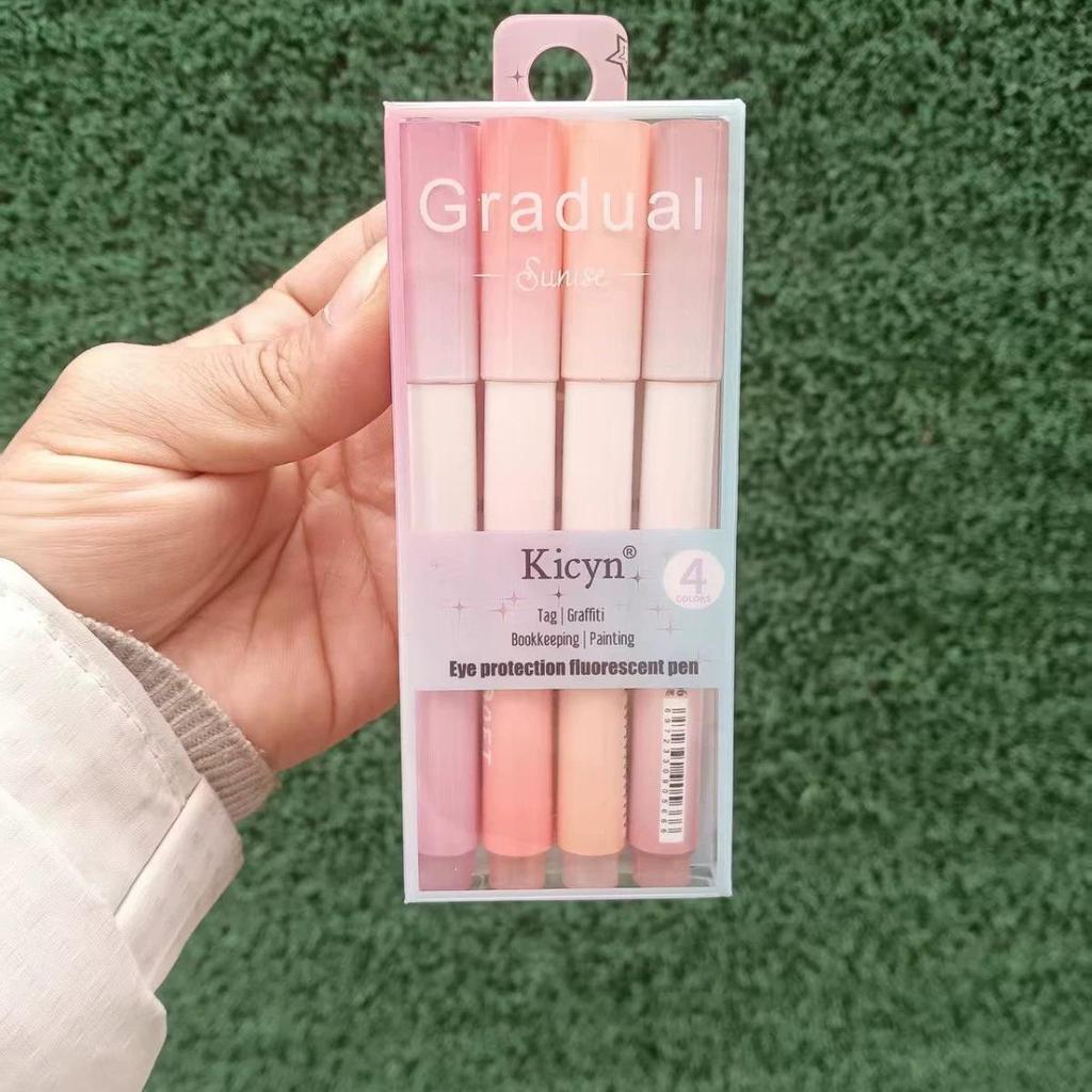 Gradient Highlighter - Vibrant, Eye-Protective, Large Capacity Student Marker