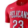 Nike Dri-Fit NBA Pelicans Davis Logo Print Crew Neck T-Shirt Men Tops Red 870793-657