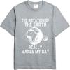 Big Size Summer For Man Tshirt The Rotation Of The Earth Really Makes My Day Short Sleeve Travel Oneck Tshirt Male Teeshirt