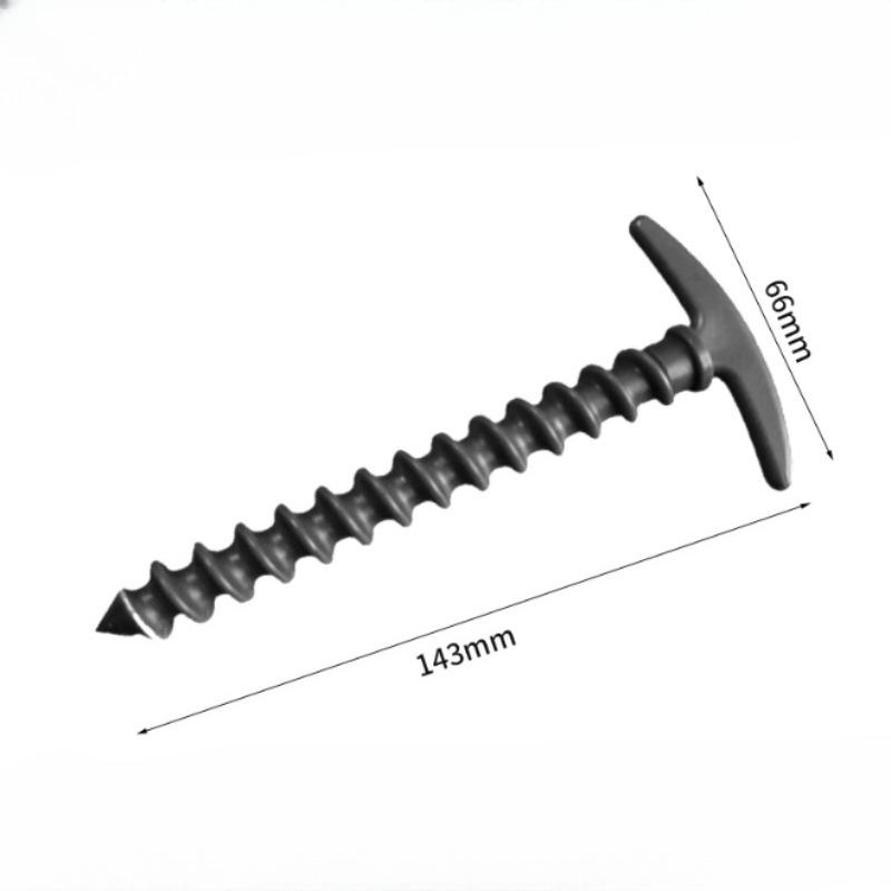 5/10/15PCS Outdoor Ground Stakes - Windproof Canopy Tent Spiral Nails For Camping, Outdoor Tools