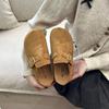 Thick-soled Boken slippers 2025 autumn new one-pedal lazy bag head half slippers female Mori inner height-increasing single shoes