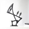 Character Statue Desk Decoration Minimalist Athlete Character Sculpture Metal Crafts Decoration Room Aesthetic Decoration