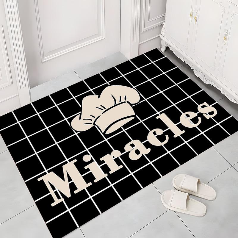 

Шеф-кухар Посуд із принтом Вхідний килимок Спальня Коридор Кафе Килимок М’який нековзкий килимок 40x60cm