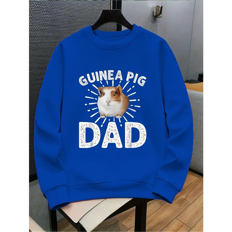 Cute Piggy Dad Fun Parent-Child Matching Kids Pullover with Cartoon Pattern Fashion Casual Top