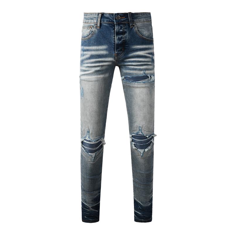 STREETRICH Fashion Americans Brands Men's Jeans Luxury Streetwear Holes Long Trousers Quality Male Stretch Slim Pants Skinny Trousers