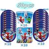 Spider Hero Birthday Party Decoration Plate Cup Banner Balloon Superhero Party Favors Baby Shower Decor Birthday Supplies Gift