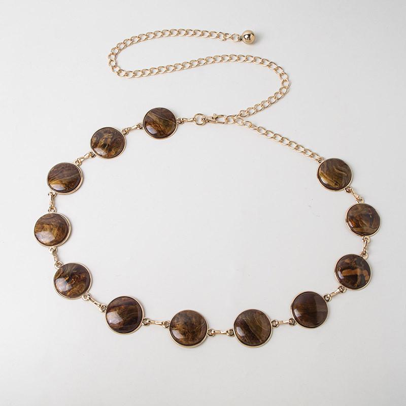 Luxury Womens Metal Waist Chain With Turquoise Elements For Elegant Style Style 5