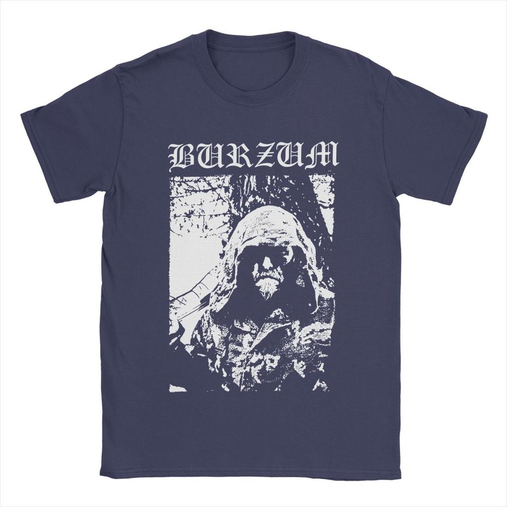 Camiseta de Hombre Burzum Impresionante Camisetas de Algodón Manga Corta Camiseta Cuello Redondo Ropa Talla Grande