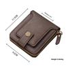 Men's Retro Simple Multi-Card Slot Polyester Zipper Wallet