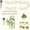 50/100LED Green Fairy Lights with Solar-Powered Artificial Ivy Leaves Featuring 8 Modes for Garden Wedding Christmas Decoration