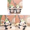 Pullout Little Panda Plush Keychain With Detachable Bamboo For Kids And Collectors