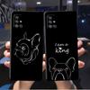 French Bulldog Black White Cover For Samsung Galaxy A52 A12 A51 A32 A21s A71 A32 5G A12 A22 A53 A31 A13 A72 A02s A41 Phone Cover