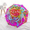1pc Psychedelic HeartAutomatic Open/close, All-Season Portable Folding Umbrella for Friends, Travel, Everyday, Events  yy250806133