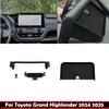 LHD For Toyota Grand Highlander 2024 2025 ABS GRAVITY Mobile Phone Holder Screen Storage Box Pad Cover Interior Accessories