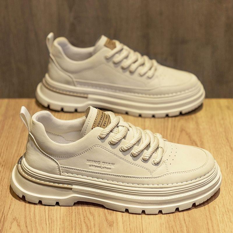 Autumn Men's Shoes New Martin Boots Men's Short Boots Trendy Versatile Platform Leather Shoes Tooling Shoes Sports Casual Board Shoes