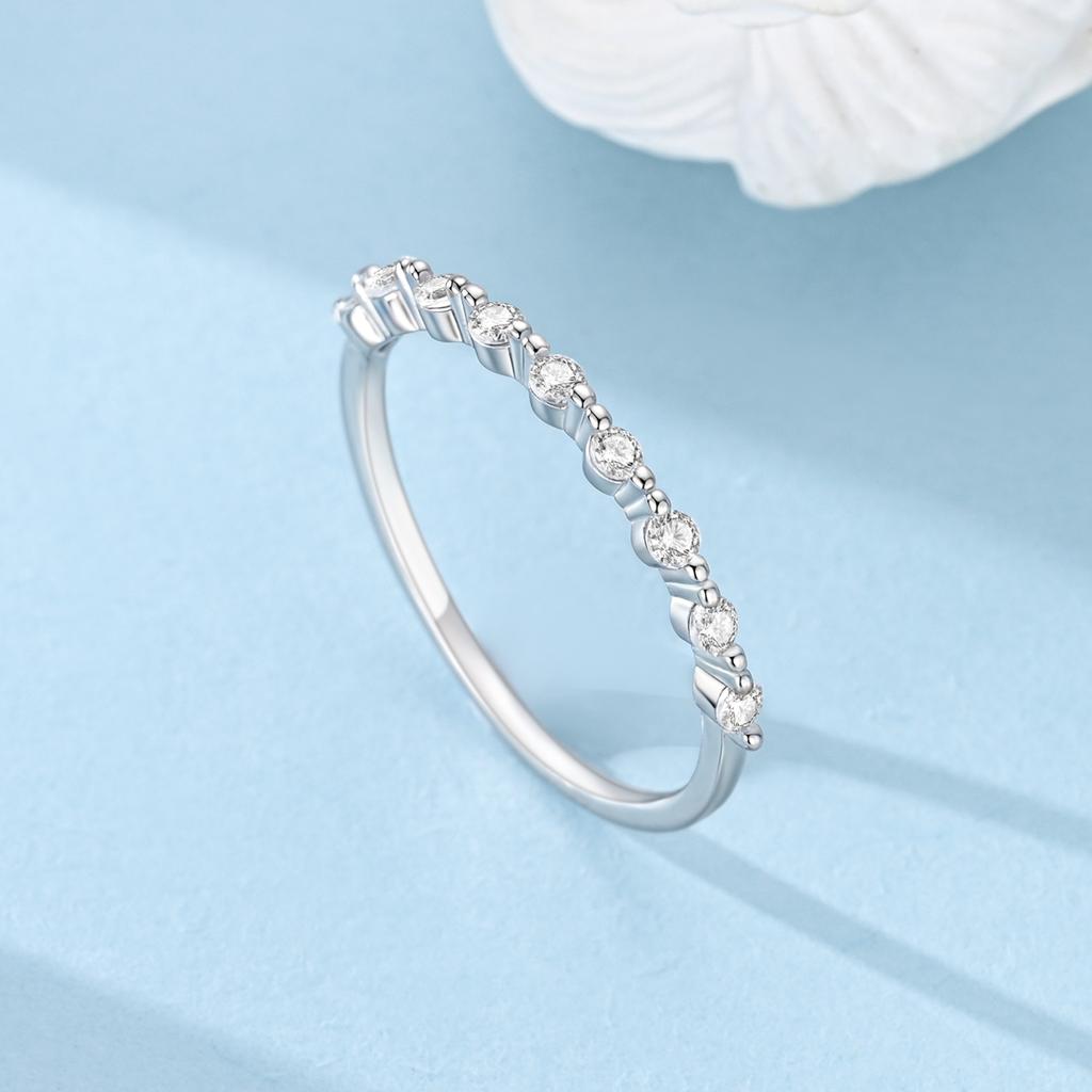 Ring Ideal For Woman Sparkling Zircon Authentic Copper Fashion Jewellery Gift High Quality Durable Material Elegant Design