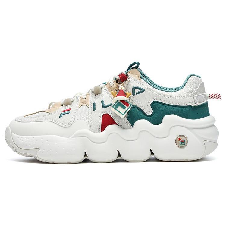 FILA Panini Xmas Shoes  White Green  Women s F12W312113FSL 37.5
