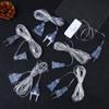 3M/5M EU US Plug Extender Wire Light String Extension Cable Standard Power Extension Cord For Christmas LED String Light