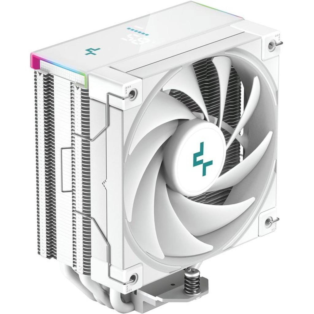 DEEPCOOL - AK400 Digital - R-AK400-WHADMN-G - Ventirad CPU - 120 mm - Blanc - Écran digital et ARGB - 4 Calloducs -TDP 220W