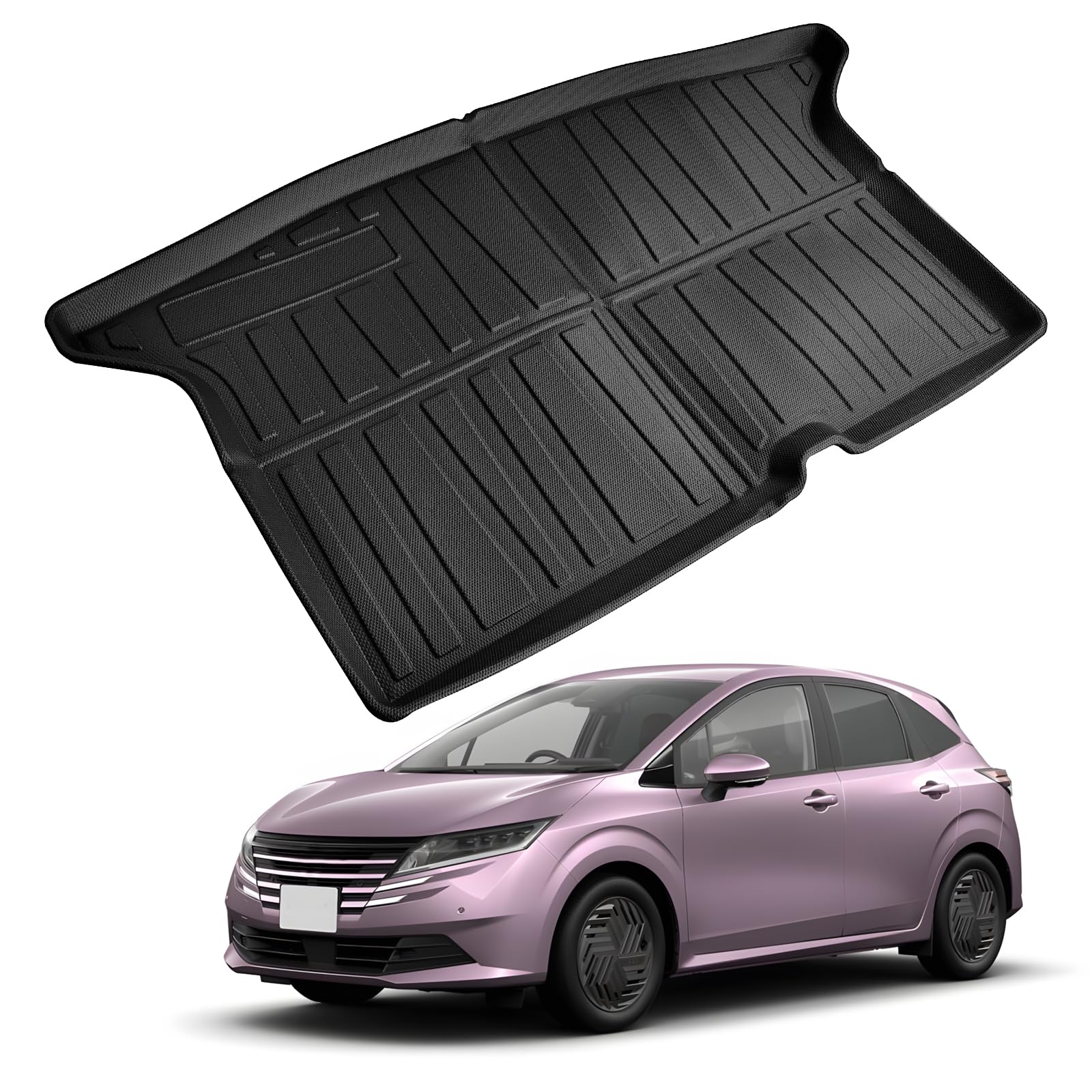 

SKTU Коврик в багажник для Toyota Note Водонепроницаемый багажник из TPE Черный E13, Коврик все в одном , Материал, Устойчивый к царапинам, Водонепроницаемый, Устойчивый к пятнам,