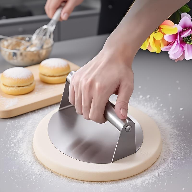 1Pcs Stainless Steel Smash Burger Press Non-Stick Hamburger Patty Maker for Family Gathering BBQ Outdoor Picnic Use