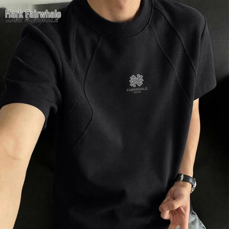 Mark Fairwhale Men s Waffle Knit Ice Silk Short Sleeve T-Shirt 3XL