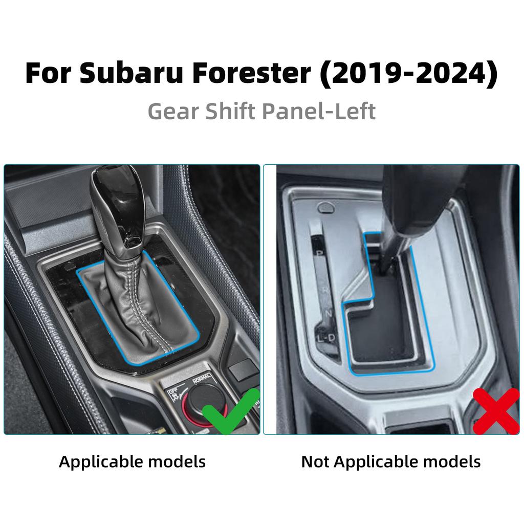 For Subaru Forester 2019 2020 2021 2022 2023 2024 Real Soft Carbon Fiber Sticker LHD RHD Car Automotive Gear Shift Panel Frame