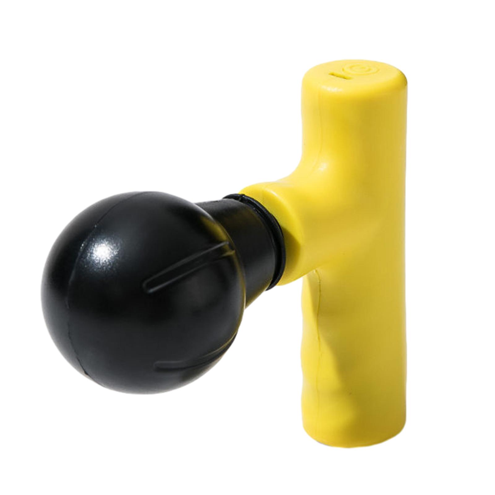 

Small Travel Handheld Portable Massager Mini Compact Sports Massager Percussion Deep Tissues Muscle Massager Durable жёлтый