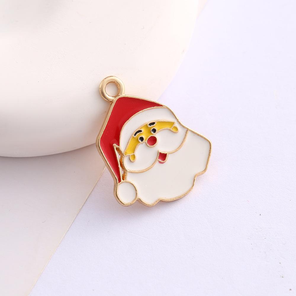 Alloy Drip Cartoon Santa Snowman Bells Diy Bracelet Pendant Pendant Accessories