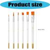 6Pcs Food Safe Paint Brushes Fondant Tool With Stainless Steel Tweezers for Cake Baking Chocolate Cookie Decoration
