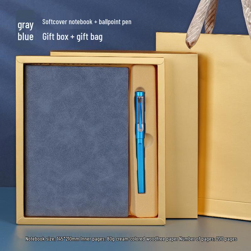 Chinese Style A5 Sheepskin Notebook Gift Set with Custom Logo